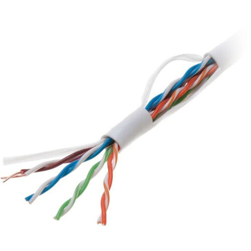 SatMaximum Cat 5e UTP Plenum Bulk Ethernet Cable (1000', White)