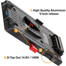 Hedbox UNIX II Aluminum Power V-Lock Plate