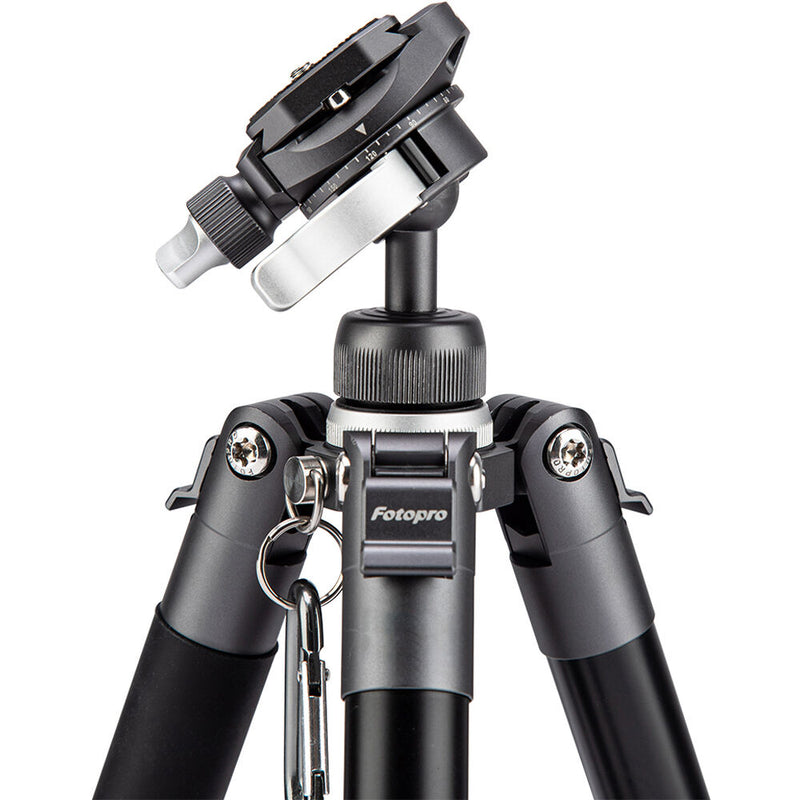 Fotopro FY-820 Free-1 Compact Aluminum Travel Tripod (Slate Gray)