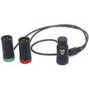 DigitalFoto Solution Limited AR74 5-Pin XLR-F to Dual 3-Pin XLR-M Y-Cable (1.6')