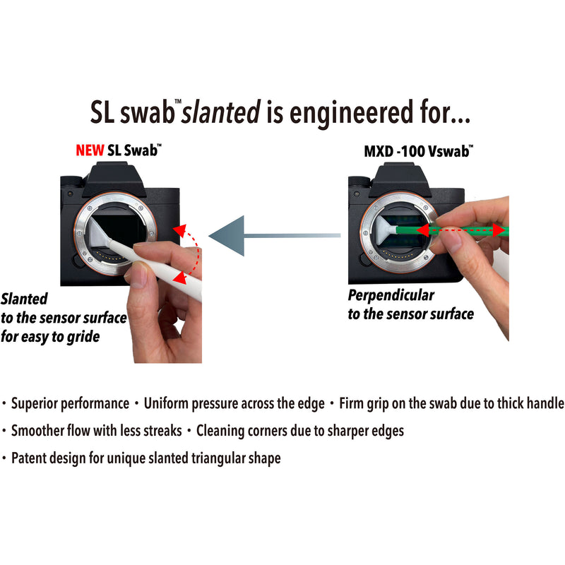 VisibleDust SL Swab Firm Grip Sensor Cleaning Swab (Off-White, 1.6x 16mm, 12-Pack)