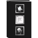 Pioneer Photo Albums Post-Bound Bi-Directional Memo Pocket Album (Black, 4 x 6")