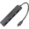 Plugable USB-C 4-Port Hub (Black)