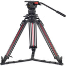 Teris TS120CF-Q Fluid Head & Tripod Kit (Carbon Fiber)