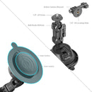 SmallRig SC-1K Portable Suction Cup Mount for Action Cameras