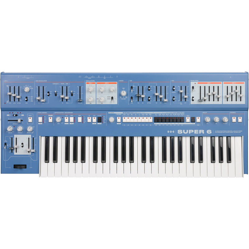 UDO Audio Super 6 Digital-Analog Hybrid Synthesizer (Blue)