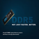 Crucial 8GB Laptop DDR5 5600 MHz SO-DIMM Memory Module