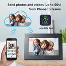 eco4life 10.1" Wi-Fi Digital Photo Frame with Photo/Video Sharing