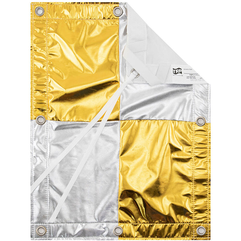 TRP WORLDWIDE Checkerboard Lam&eacute; (Silver/Gold, 12 x 20')