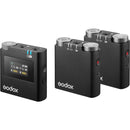 Godox Virso M2 2-Person Wireless Microphone System for Cameras and Smartphones (2.4 GHz)