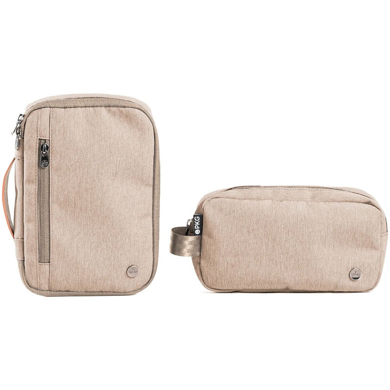 PKG International Waterloo Accessory Case (Ginger Root/Tan, 2-Pack)