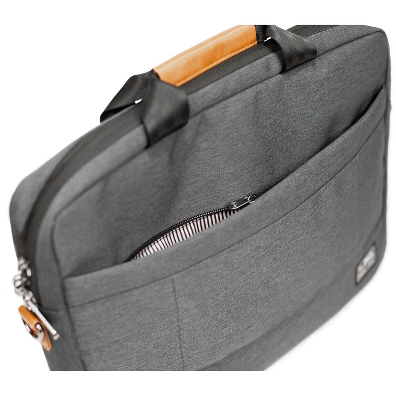 PKG International Annex Messenger Bag (10L, Dark Gray/Tan)