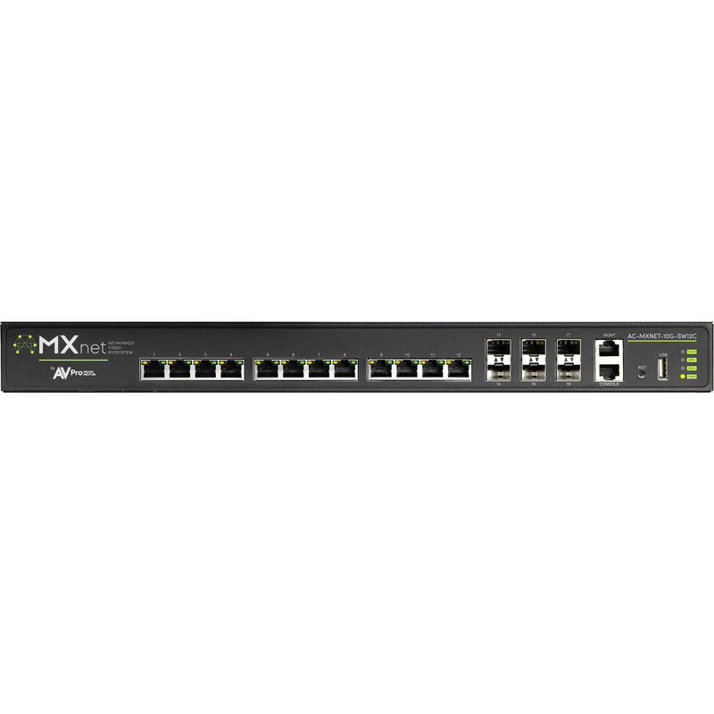 AVPro Edge AC-MXNET-10G-SW12C MXNet 10G 12-Port Network Switch