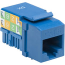 Platinum Tools ProFit Cat 6 Keystone Jack (Blue, 25-Pack)