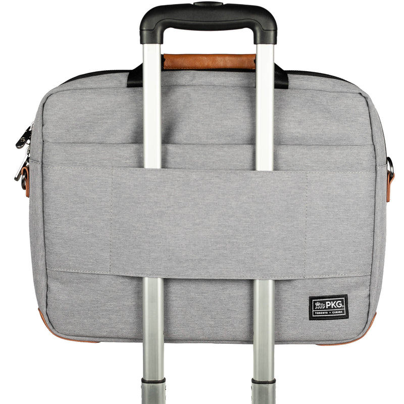 PKG International Annex Messenger Bag (10L, Light Gray/Tan)