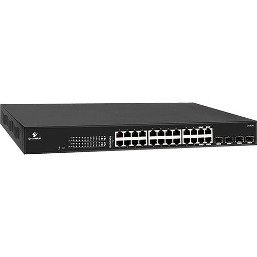 EtherWAN EX19244 Smart Managed 24-Port Gigabit PoE Ethernet Switch