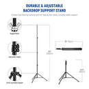 Neewer Adjustable Backdrop Stand Kit (8.5 x 10')