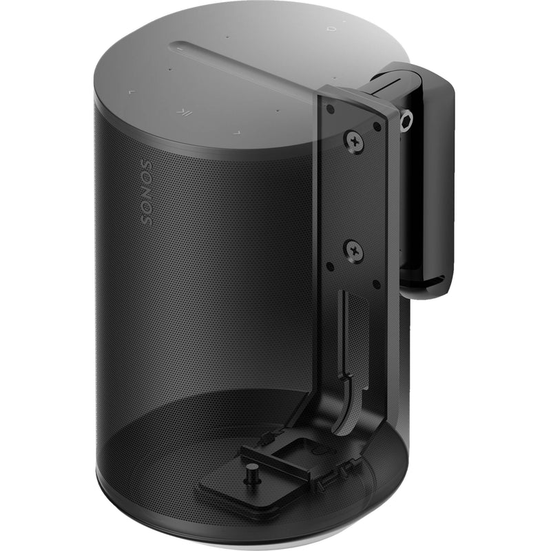 FLEXSON Wall Mount with Corner Piece for Sonos Era 100 Speaker (Black, Single)