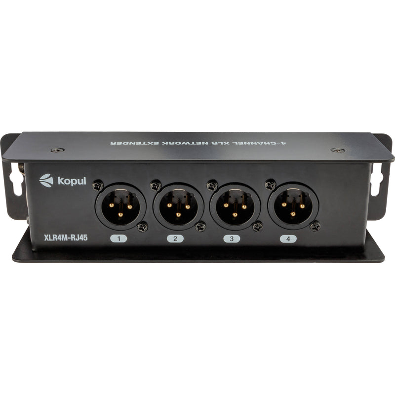 Kopul XLR4M-RJ45 4-Channel XLR-Male to RJ45 Passive Network Cable Extender for Audio/AES/DMX