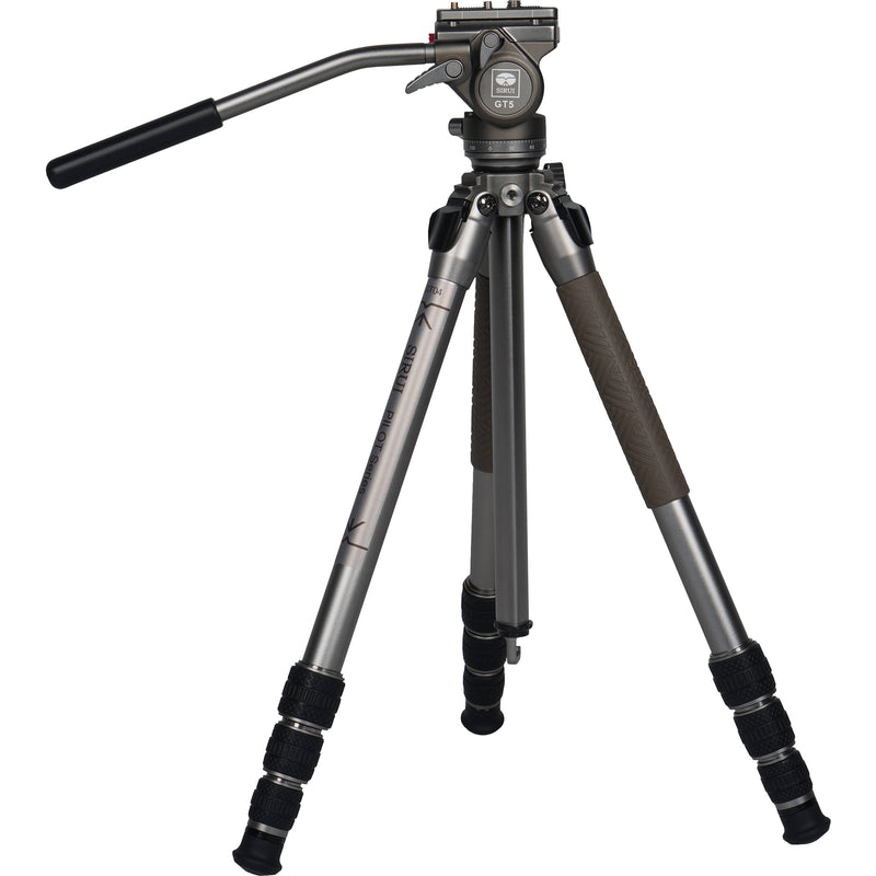 Sirui GT04 Pilot Series Tripod with GT5 Fluid Head Metallic Gray