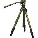 Sirui CT04 Pilot Series Tripod with CT5 Fluid Head Dark Green