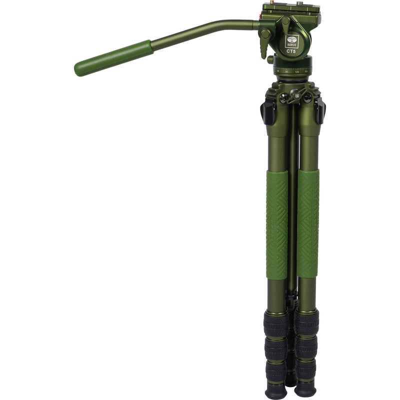 Sirui CT04 Pilot Series Tripod with CT5 Fluid Head Dark Green