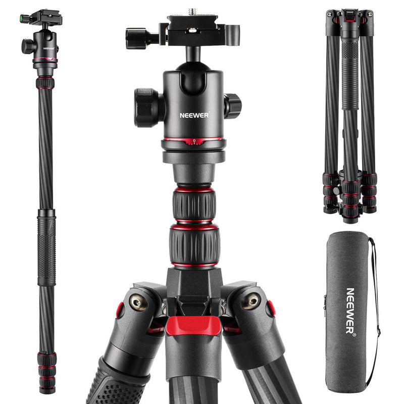 Neewer N55CR Carbon Fiber Tripod with Ball Head