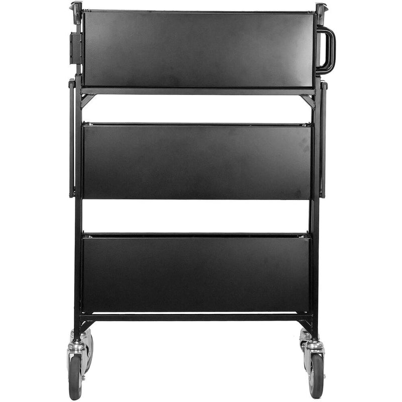 Master Grade BC-3010 Collapsible 3-Shelf Utility Cart (Black)