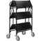 Master Grade BC-3010 Collapsible 3-Shelf Utility Cart (Black)