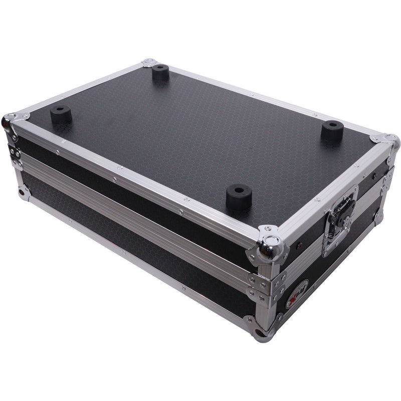 ProX ATA Flight Style Road Case for Pioneer DDJ-400 / DDJ-SB3 with Laptop Shelf (Silver-on-Black)