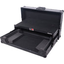 ProX ATA Flight Style Road Case for Pioneer DDJ-400 DDJ-SB3 with Laptop Shelf (Black-on-Black)