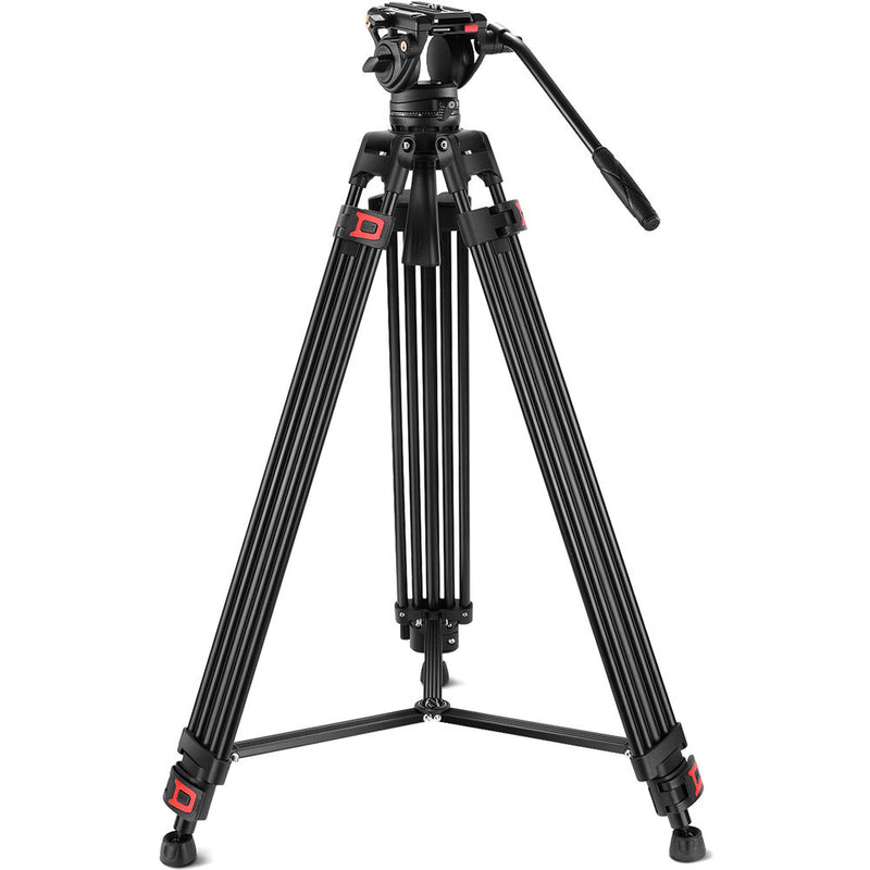 Neewer TP74 74" Pro Video Aluminum Tripod with Fluid Head