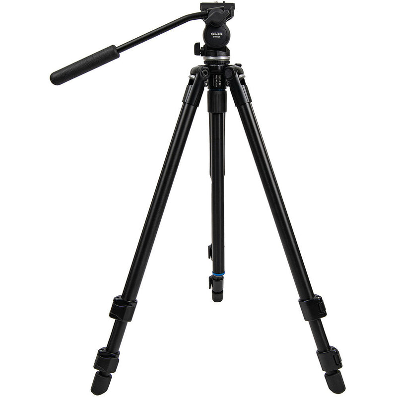 Slik Pro AL-523 Tripod with SVH-520 Fluid Head Kit (Black)