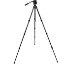 Slik Pro CF-634 Tripod with SVH-520 Fluid Video Head (Black)