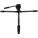 Slik Pro CF-634 Tripod with SVH-520 Fluid Video Head (Black)