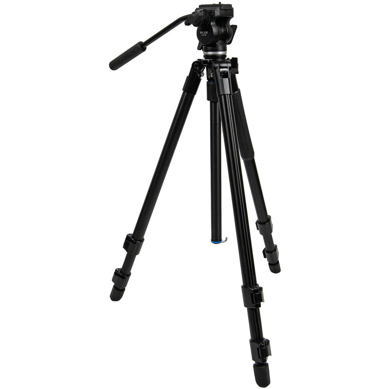 Slik Pro AL-523 Tripod with SVH-520 Fluid Head Kit (Black)