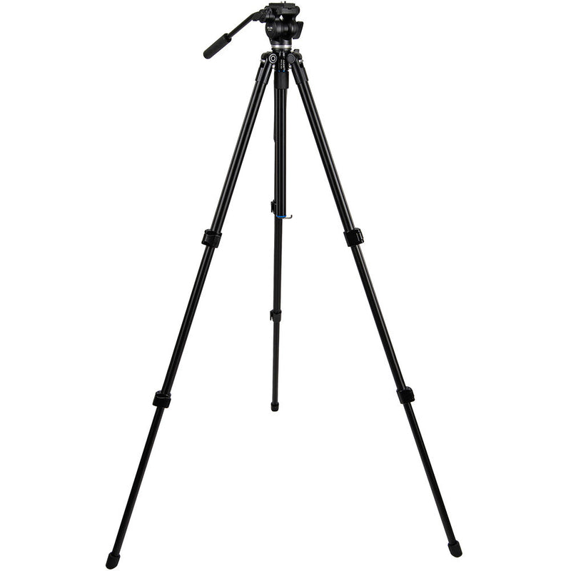 Slik Pro AL-523 Tripod with SVH-520 Fluid Head Kit (Black)