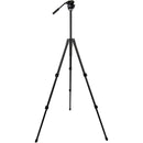 Slik Pro AL-523 Tripod with SVH-520 Fluid Head Kit (Black)