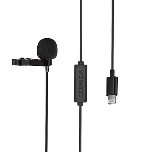 Comica Audio CVM-V01SP(MI) Omnidirectional Lavalier Microphone with Lightning Connector for iOS Devices (14.8')