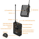 Comica Audio CVM-WM200IIA UHF 2-Person Wireless Lavalier Microphone System (534 to 589 MHz)