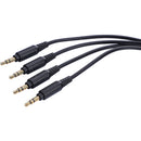 Saramonic SR-C2019 Two 3.5mm TRS Male to Four 3.5mm TRS Male Adapter Cable (23.6")