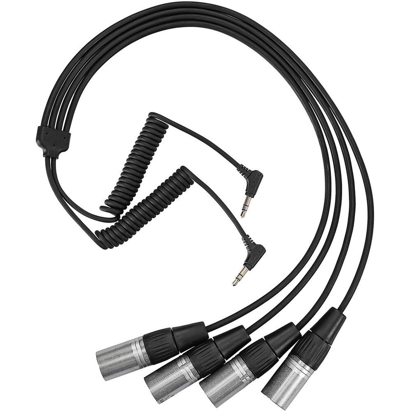 Saramonic SR-C2020 Dual 3.5mm TRS Male to Quad XLR Male Output Cable for Wireless Receivers (23.6")