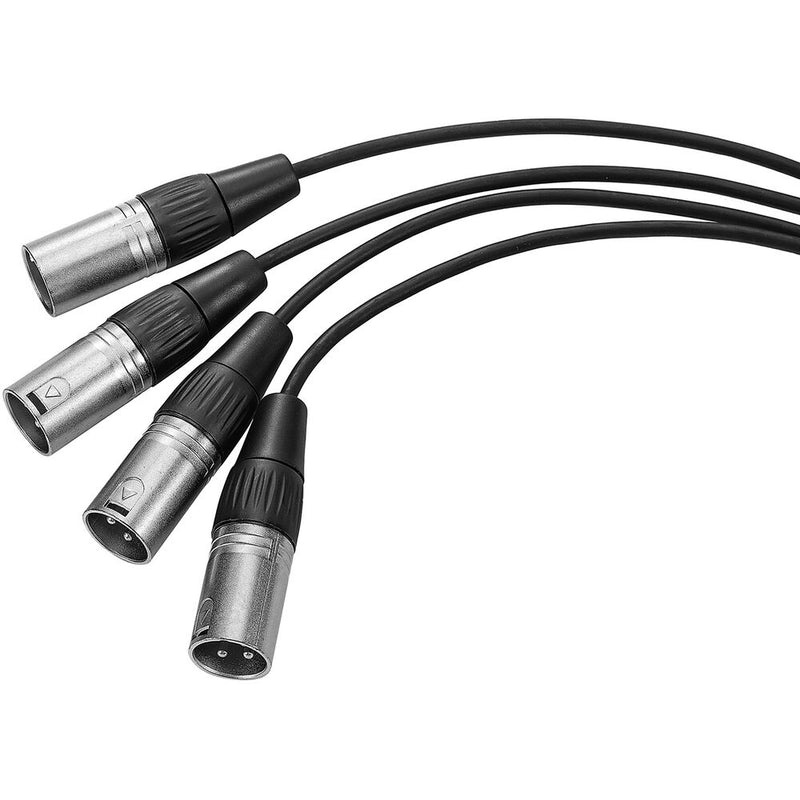 Saramonic SR-C2020 Dual 3.5mm TRS Male to Quad XLR Male Output Cable for Wireless Receivers (23.6")