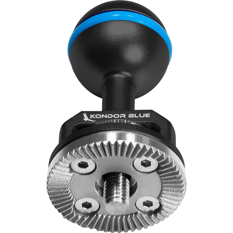 Kondor Blue Ball Head to ARRI Rosette for Magic Arms (Raven Black)