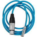 Kondor Blue Mini-XLR Male to XLR Female Audio Cable for Canon C70 & BMPCC 6K/4K (Blue, 3')