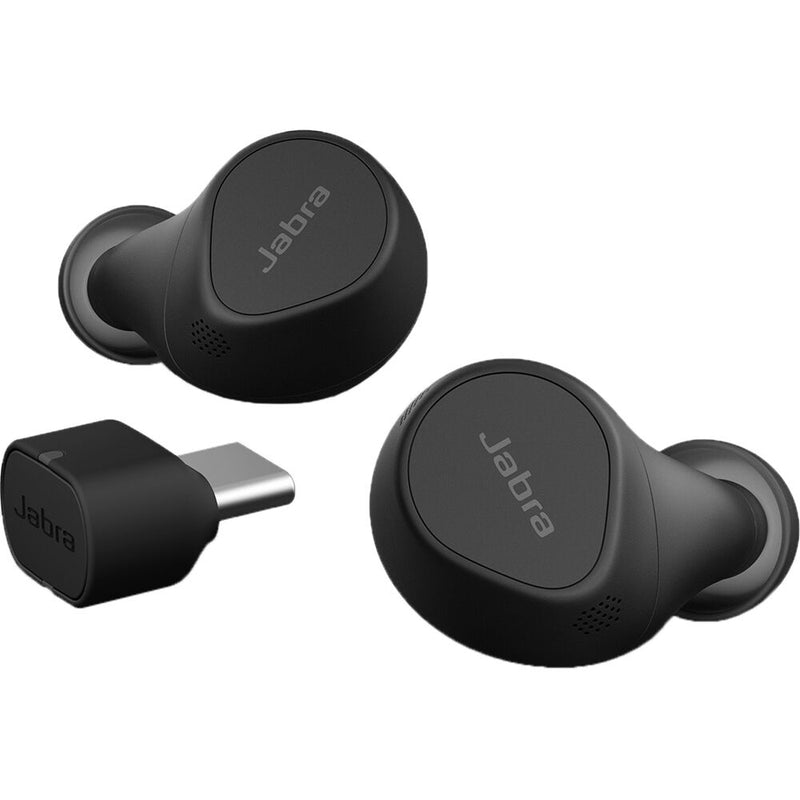 Jabra Evolve2 Buds USB-C UC Earbuds with USB-C Bluetooth Dongle for Unified Communication and Wireless Charging Pad