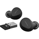 Jabra Evolve2 Buds USB-A MS Earbuds with USB-A Bluetooth Dongle for Microsoft Teams