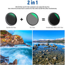 Neewer 2-in-1 Variable ND2-ND32 & CPL Filter (37mm, 1 to 5-Stop)