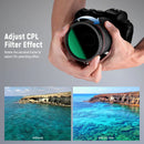 Neewer 2-in-1 Variable ND2-ND32 & CPL Filter (37mm, 1 to 5-Stop)