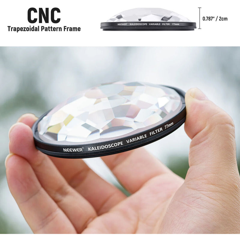 Neewer Kaleidoscope Prism Lens Filter (77mm)